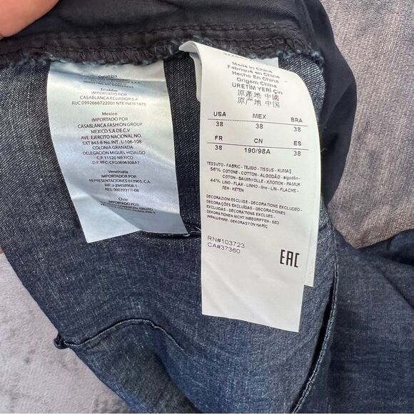 Armani Exchange linen blend Men's shorts waist 38 - Picture 12 of 12